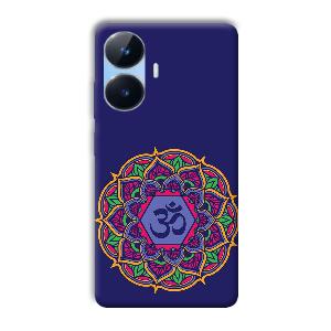 Blue Om Design Phone Customized Printed Back Cover for Realme Narzo N55