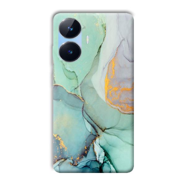 Green Marble Phone Customized Printed Back Cover for Realme Narzo N55