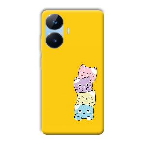 Colorful Kittens Phone Customized Printed Back Cover for Realme Narzo N55