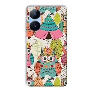 Fancy Owl Phone Customized Printed Back Cover for Realme Narzo N55