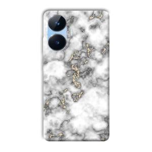 Grey White Design Phone Customized Printed Back Cover for Realme Narzo N55