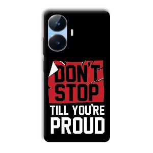 Don't Stop Phone Customized Printed Back Cover for Realme Narzo N55