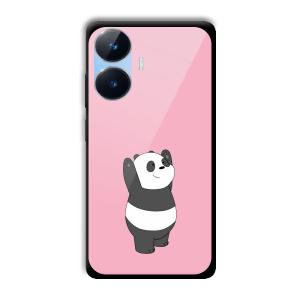 Pink Panda Customized Printed Glass Back Cover for Realme Narzo N55