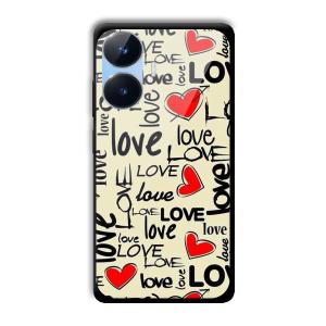 Love Customized Printed Glass Back Cover for Realme Narzo N55
