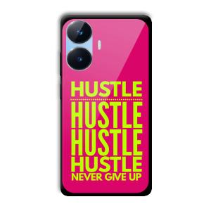 Never Give Up Customized Printed Glass Back Cover for Realme Narzo N55