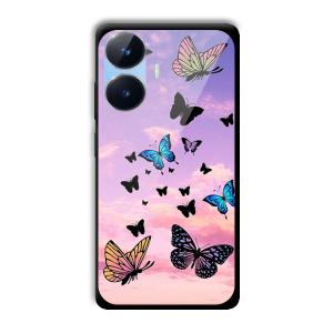 Butterflies Customized Printed Glass Back Cover for Realme Narzo N55