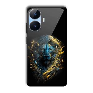 Golden Lion Customized Printed Glass Back Cover for Realme Narzo N55
