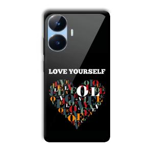 Love Yourself Customized Printed Glass Back Cover for Realme Narzo N55