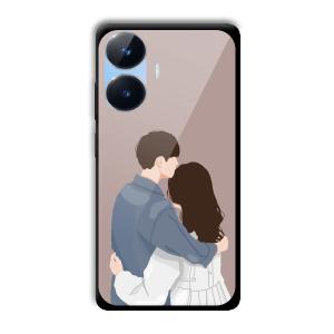 Cute Couple Customized Printed Glass Back Cover for Realme Narzo N55