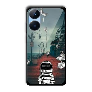 Little Astronaut Customized Printed Glass Back Cover for Realme Narzo N55
