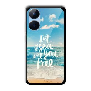 Let the Sea Set you Free Customized Printed Glass Back Cover for Realme Narzo N55