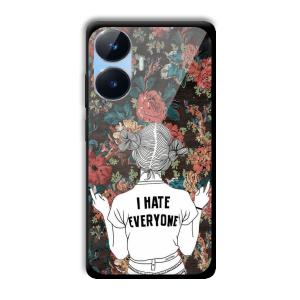 I Hate Everyone Customized Printed Glass Back Cover for Realme Narzo N55