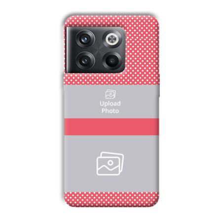 Pink Polka Customized Printed Back Case for OnePlus 10T 5G