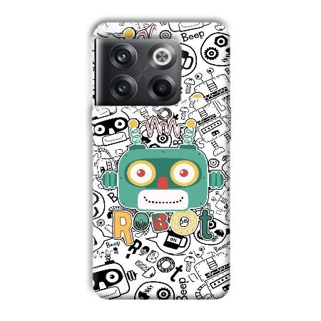 Animated Robot Customized Printed Back Case for OnePlus 10T 5G