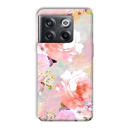 Floral Canvas Customized Printed Back Case for OnePlus 10T 5G