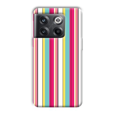 Lines Pattern Customized Printed Back Case for OnePlus 10T 5G