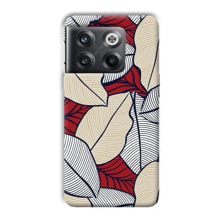 Leafy Pattern Customized Printed Back Case for OnePlus 10T 5G