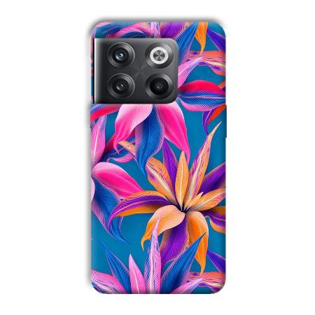 Aqautic Flowers Customized Printed Back Case for OnePlus 10T 5G