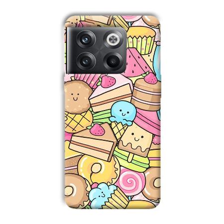 Love Desserts Customized Printed Back Case for OnePlus 10T 5G