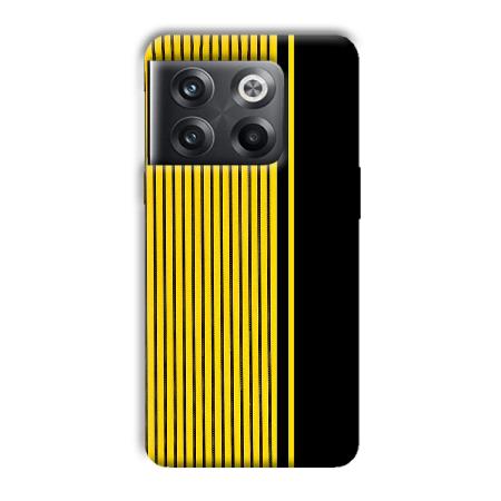 Yellow Black Design Customized Printed Back Case for OnePlus 10T 5G