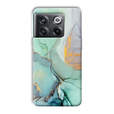 Green Marble Customized Printed Back Case for OnePlus 10T 5G