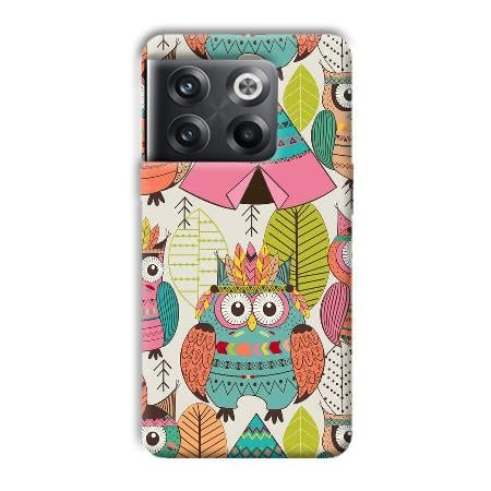 Fancy Owl Customized Printed Back Case for OnePlus 10T 5G