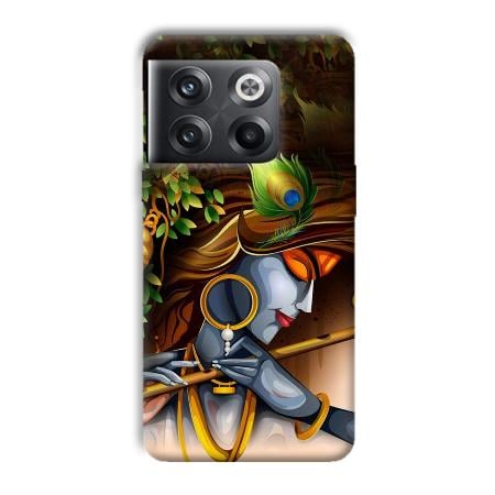 Krishna & Flute Customized Printed Back Case for OnePlus 10T 5G