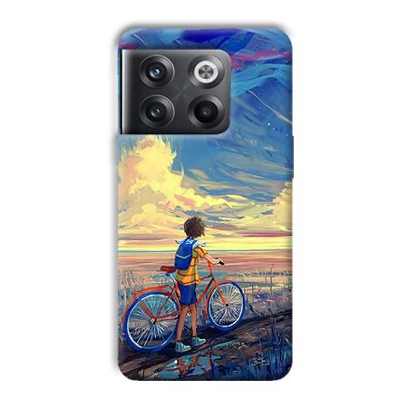 Boy & Sunset Customized Printed Back Case for OnePlus 10T 5G