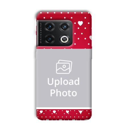 White Hearts Customized Printed Back Case for OnePlus 10 Pro 5G