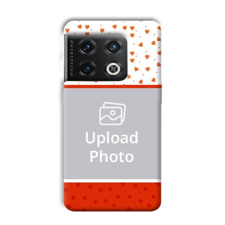 Orange Hearts Customized Printed Back Case for OnePlus 10 Pro 5G