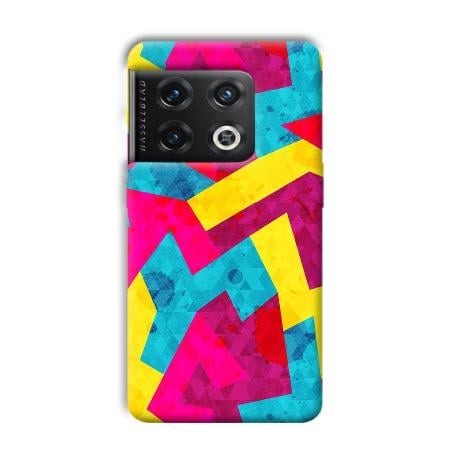 Pink Yellow Pattern Customized Printed Back Case for OnePlus 10 Pro 5G