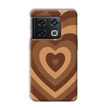 Brown Hearts Customized Printed Back Case for OnePlus 10 Pro 5G