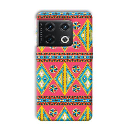 Colorful Rhombus Customized Printed Back Case for OnePlus 10 Pro 5G