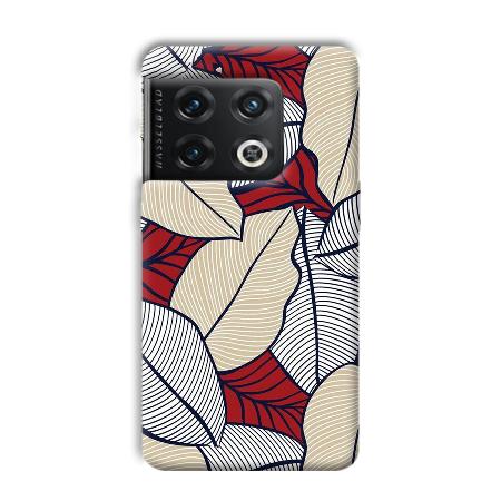 Leafy Pattern Customized Printed Back Case for OnePlus 10 Pro 5G