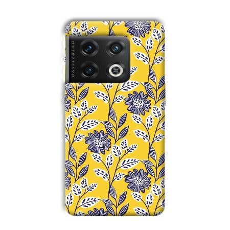 Yellow Fabric Design Customized Printed Back Case for OnePlus 10 Pro 5G
