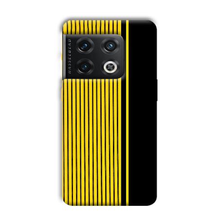 Yellow Black Design Customized Printed Back Case for OnePlus 10 Pro 5G