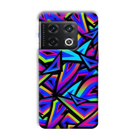 Blue Triangles Customized Printed Back Case for OnePlus 10 Pro 5G