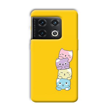 Colorful Kittens Customized Printed Back Case for OnePlus 10 Pro 5G