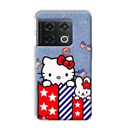 Cute Kitty Customized Printed Back Case for OnePlus 10 Pro 5G