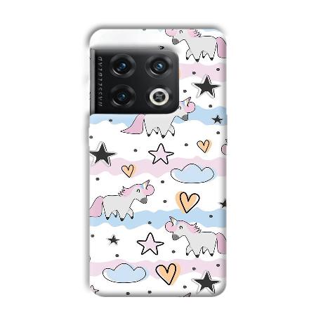 Unicorn Pattern Customized Printed Back Case for OnePlus 10 Pro 5G