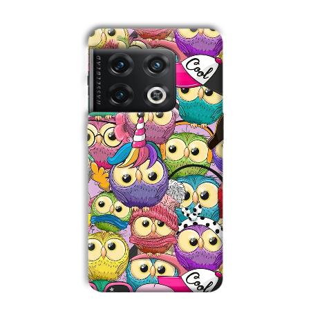 Colorful Owls Customized Printed Back Case for OnePlus 10 Pro 5G