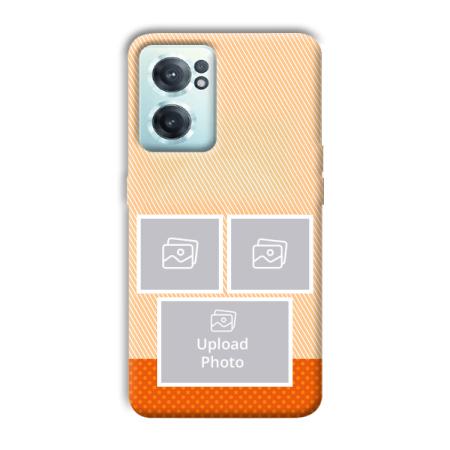 Orange Background Customized Printed Back Case for OnePlus Nord CE 2