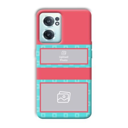 Blue Pink Customized Printed Back Case for OnePlus Nord CE 2