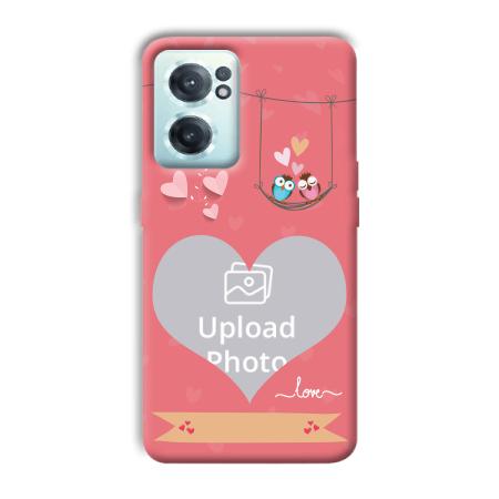 Love Birds Design Customized Printed Back Case for OnePlus Nord CE 2