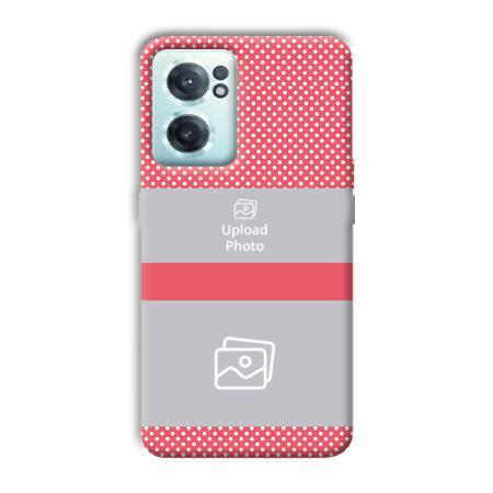 Pink Polka Customized Printed Back Case for OnePlus Nord CE 2