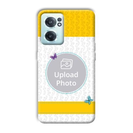 Butterflies & Yellow Customized Printed Back Case for OnePlus Nord CE 2