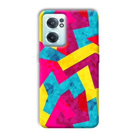 Pink Yellow Pattern Customized Printed Back Case for OnePlus Nord CE 2