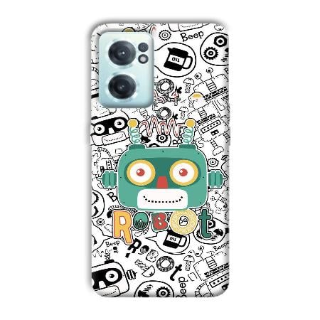Animated Robot Customized Printed Back Case for OnePlus Nord CE 2