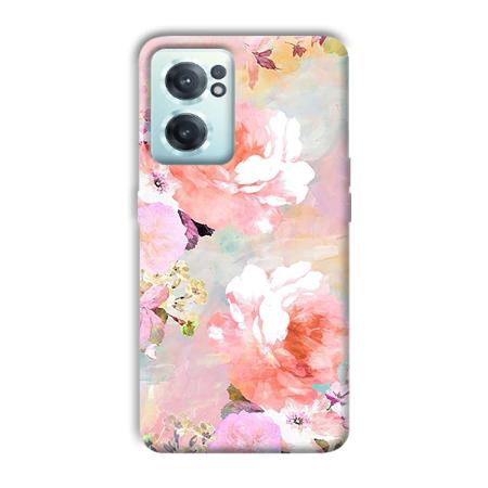 Floral Canvas Customized Printed Back Case for OnePlus Nord CE 2