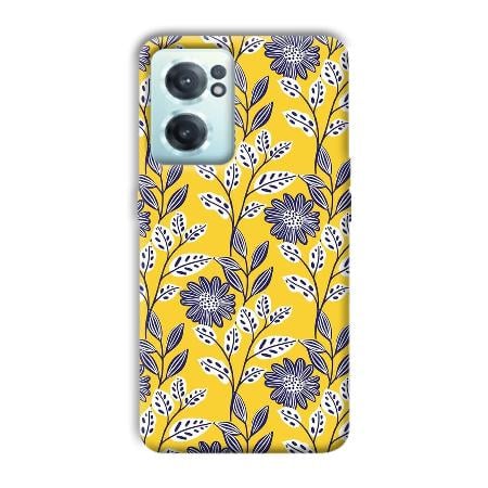 Yellow Fabric Design Customized Printed Back Case for OnePlus Nord CE 2
